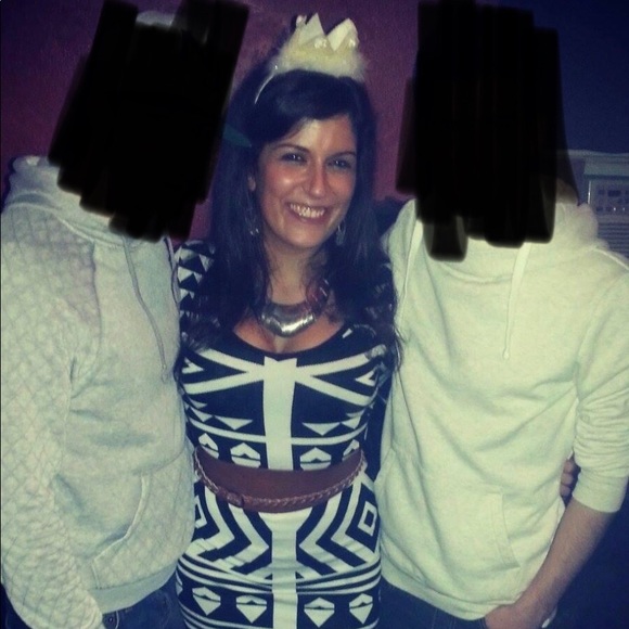 π π»/$πΈπ» π Black and white print Dress - Picture 4 of 4